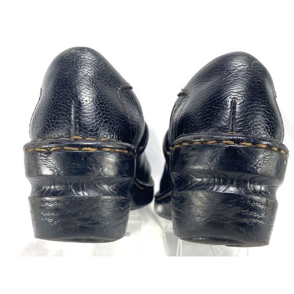 BOC Born Womens Clog Size 6 M/W Black Leather Round Toe Slip-On BC3433 - Picture 4 of 12